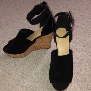 Marc Fisher Black Wedges- NEVER WORN